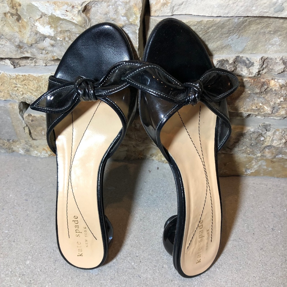 Kate Spade size 5-1/2 black slides